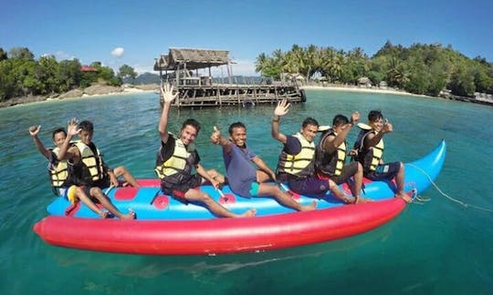 Banana Boat Ride for 15 Minutes in Bungus, Padang