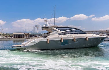 Cranchi 60 Luxury Motor Yacht Rental in Campania, Italy