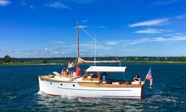 Charter a 30' Classic Wooden Motor Boat in East Hampton, NY