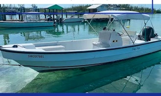 26' Panga Center Console Boat Rental in Spanish Wells, The Bahamas
