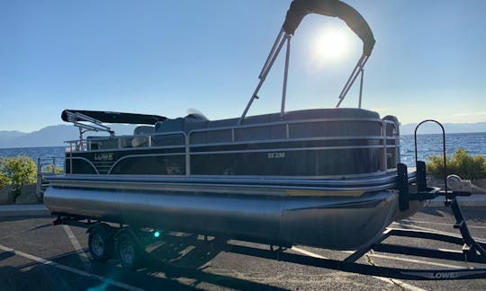 2019 23' Lowe Tritoon with 150 hp in Zephyr Cove