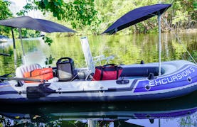 4 person Inflatable Boat with Troll motor For Rent In North Miami, Florida