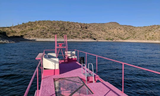 Incredible 40ft Pink Party Barge in Peoria, Arizona