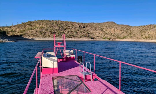 Incredible 40ft Pink Party Barge in Peoria, Arizona