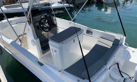 7person no license fast boat, Compass 165cc, Halkidiki