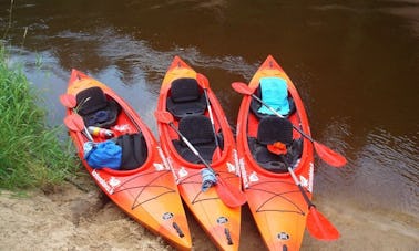 Excursion en kayak Ligatne - Sigulda de 4,5 heures