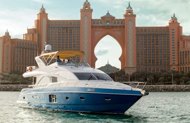 Explore Dubai on This Beautiful 63' Majesty Power Mega Yacht
