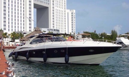 Charter the Luxury Yacht 60ft Sunseeker in Cancun, Mexico up to 18 pax