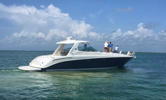 Beautiful Yacht 60ft Sundancer Power Mega Yacht Charter in Cancun up to 18 pax