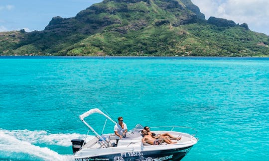 Bora Bora Private Boat Rental on Cap Camarat 17ft