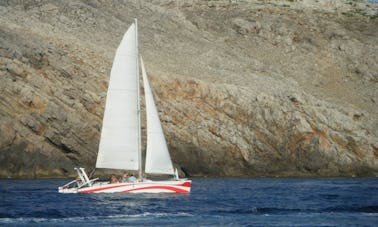 Private Charter 37' Ukelele Sailboat in Fornells