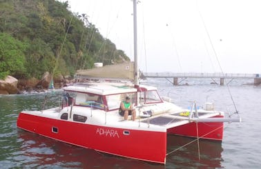 Charter Praia 34 Sailing Catamaran in Angra dos Reis or Paraty