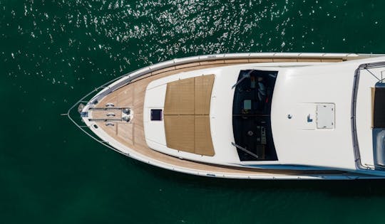 79ft Ferretti Yacht | Includes 4 Suites 4 Bathrooms Jet Skis Water Toys Jacuzzi