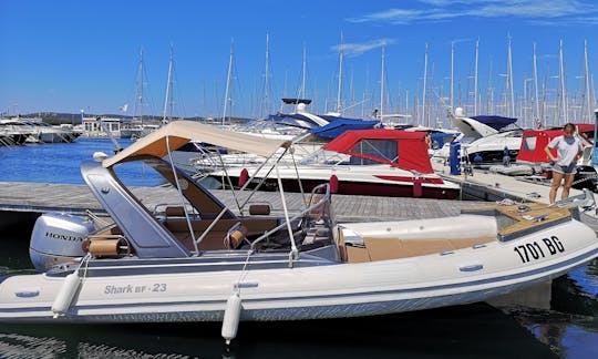 Rent this 23' Shark RIB in Biograd na Moru, Croatia