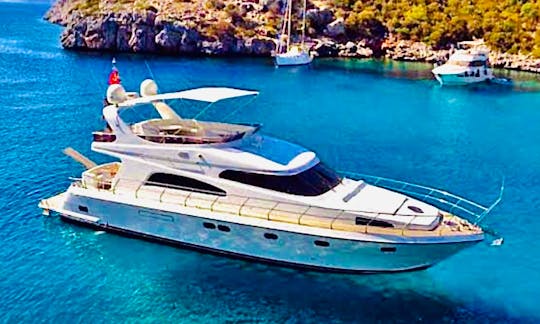 3-Cabin Power Mega Yacht Charter in Muğla, Turkey