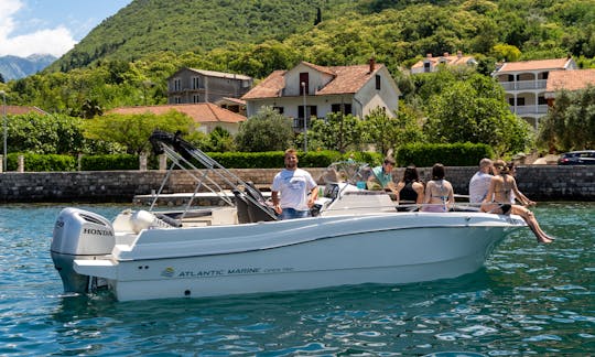 Enjoy in Boka Bay in Atlantic Marine Open 750 wit Skipper, Kotor Montenegro