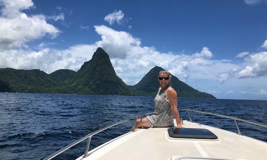 Full Day Private Speedboat Charter for Up to 10 People Saint Lucia