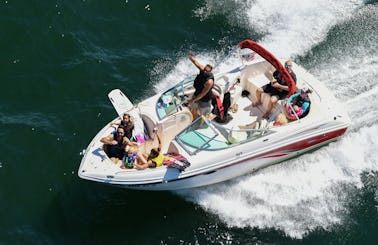 Sport Boat on Lake Hartwell with Tube, Skis and wakeboard included.