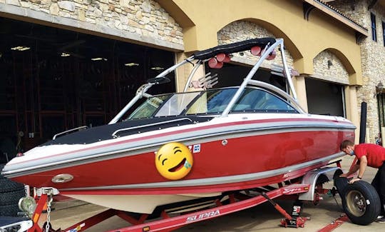 Supra Surf & Ski Party Boat Rental in Austin, Texas
