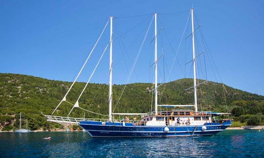Charter 100' Sailing Gulet for Large Group from Tourlos!