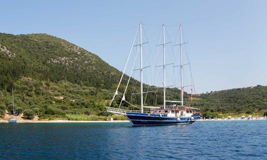 Charter 100' Sailing Gulet for Large Group from Tourlos!