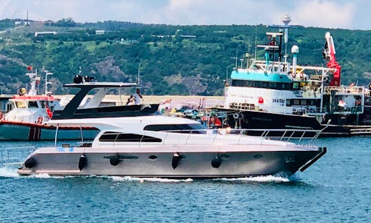 Charter the 12 Person Motor Yacht with Flybridge in İstanbul