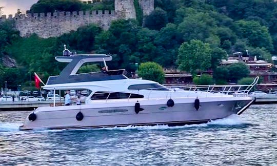Charter the 12 Person Motor Yacht with Flybridge in İstanbul