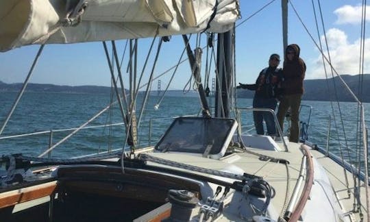 Curated Sailing Experience from the Golden Gate Bridge: Islander 36 Sailboat