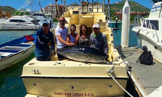 28ft Edith Fishing Boat Charter for 4 People in Cabo San Lucas, Mexico