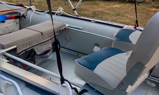 Rent this small Bris 14.1 Inflatable Boat for 4 People in Barnstable, Massachusetts