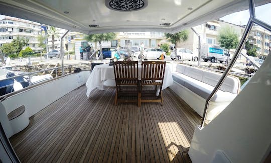 78' Princess Flybridge Motor Yacht Charter in İstanbul