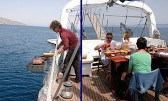 Sailing 70' Greek Gulet for Private Charter in Mikonos, Greece