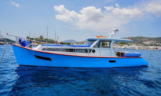 Cozy Motor Yacht Charter for 4 People in Muğla, Turkey