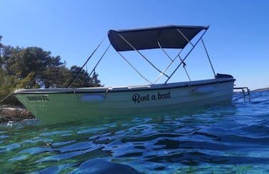 Rent the Sport Mare 500 with 5 Hp Yamaha Outboard in Vela Luka,