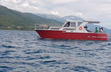 New Motor Yacht Charter with Captain in Ohrid, North Macedonia