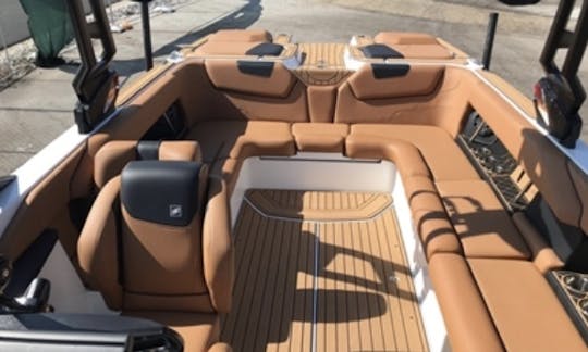 The interior is like sitting on an amazing couch with comfortable sea Deck flooring!