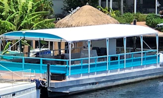 Private Charter the 42' Pontoon Boat for up to 18 people in Tavares, Florida