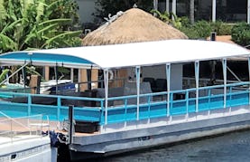 Private Charter the 42' Pontoon Boat for up to 18 people in Tavares, Florida