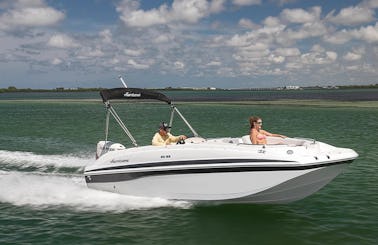 Super Fresh Hurricane 188ss Deck Boat for Rent in Bay Pines