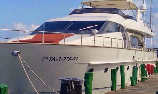 Azimut 85 Power Motor Yacht Rental in Puerto Aventuras, Quintana Roo