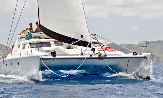 Catamaran à voile privé d'une journée complète de 50 minutes. Luxe, plage/plongée avec tuba. Départ de Red Hook