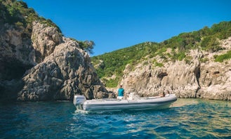 Tour to Cala Sisine onboard 24' Clubman Inflatable Boat with Skipper