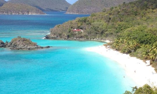 Sail onboard 43' Wooden Yawl "Cimmaron" Classic Sailboat in US Virgin Islands with with Captain Rick!