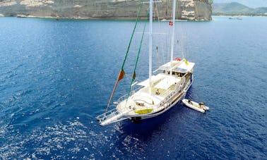 Gulet Deluxe Charter 86' Helin Sultan com ar condicionado na Turquia