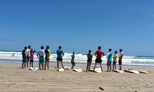 Beginner and Intermediate Surf Lesson in Santa Teresa
