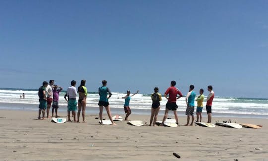 Beginner and Intermediate Surf Lesson in Santa Teresa