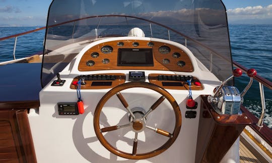 Amazing 32 Open Cruise Gozzo Boat Rental in Piano di Sorrento, Campania