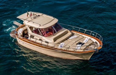 32' Hard Top Gozzo Boat for Rent in Piano di Sorrento, Campania