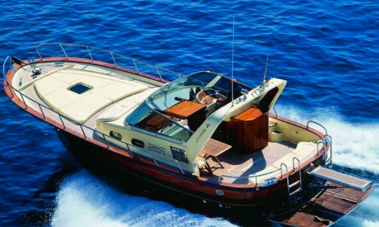 Amazing 36 Semicabinato Gozzo Boat Ready to Rent in Piano di Sorrento, Campania