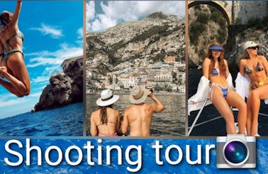Boat Shooting Tour in Positano on board Faeton Moraga1040 Fly